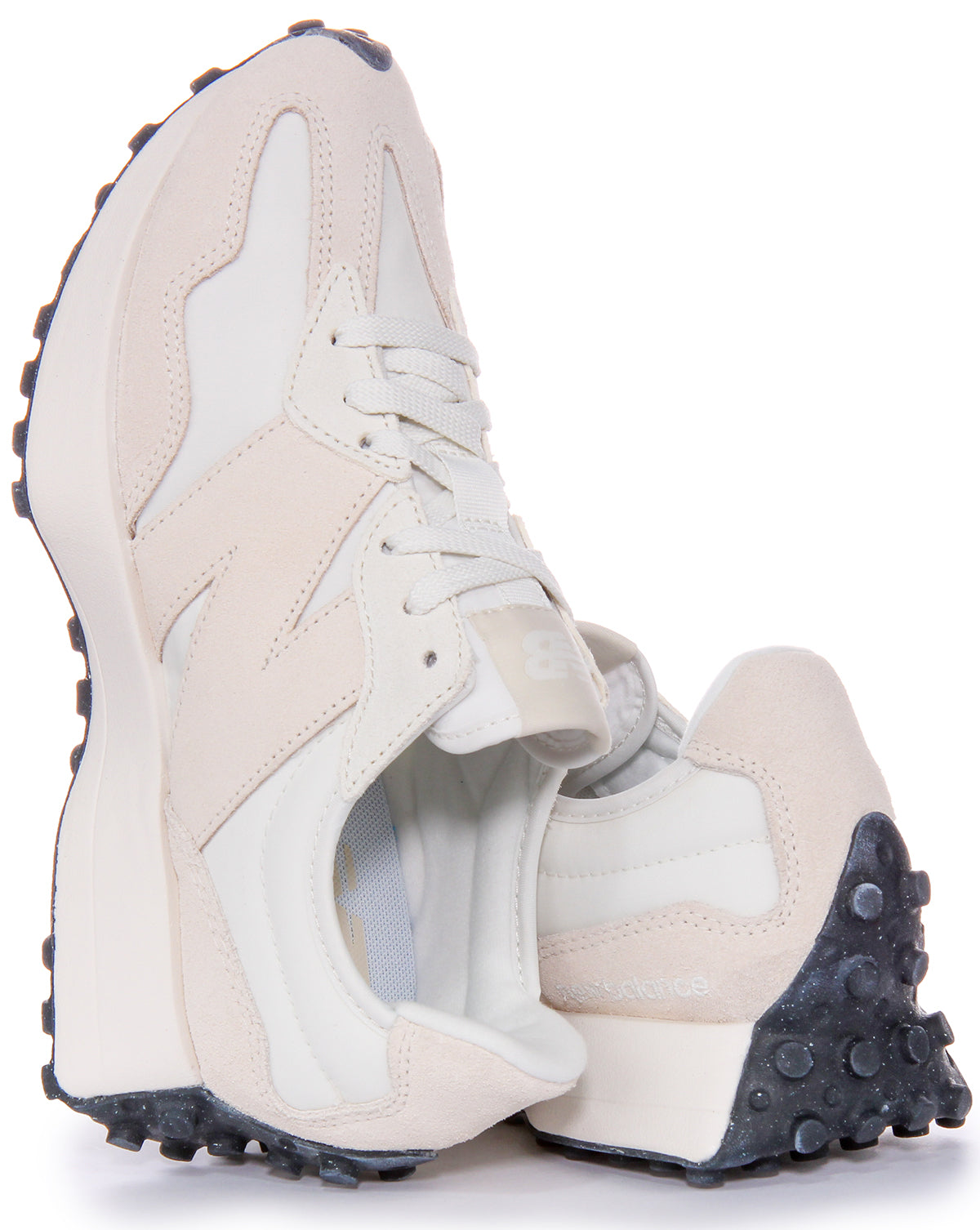 New Balance Ws327Mf Off White For Women | Lace up Suede Trainer