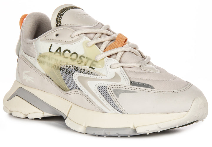 Lacoste Loo3 Neo Tech In Off White For Men