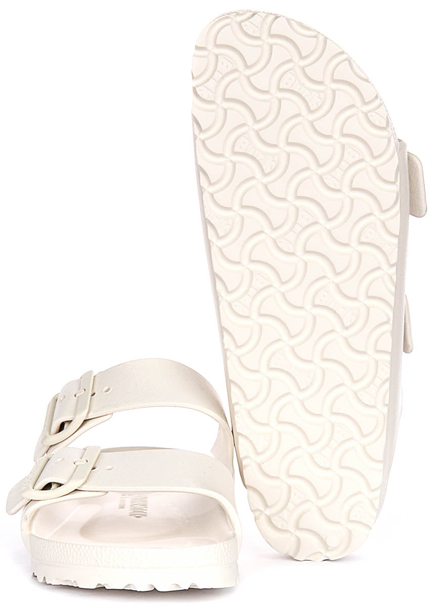 Birkenstock Arizona Eva In Off White For Unisex