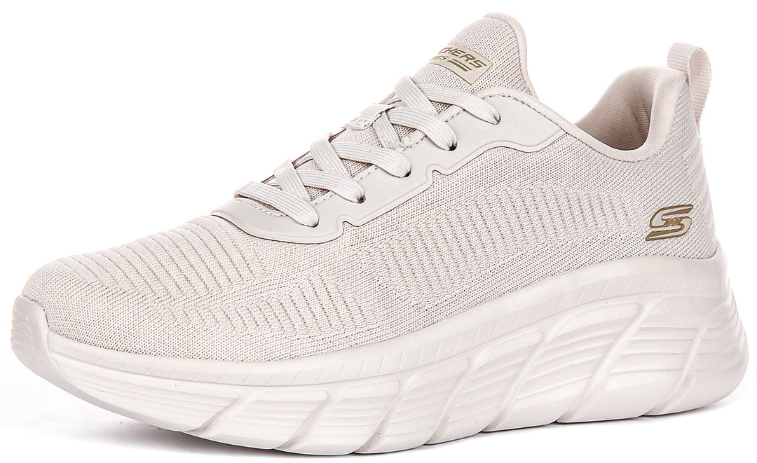 Skechers Bobs Sport Flex In Off White For Women