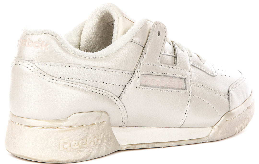 Reebok Workout Plus In Pearl White For Women