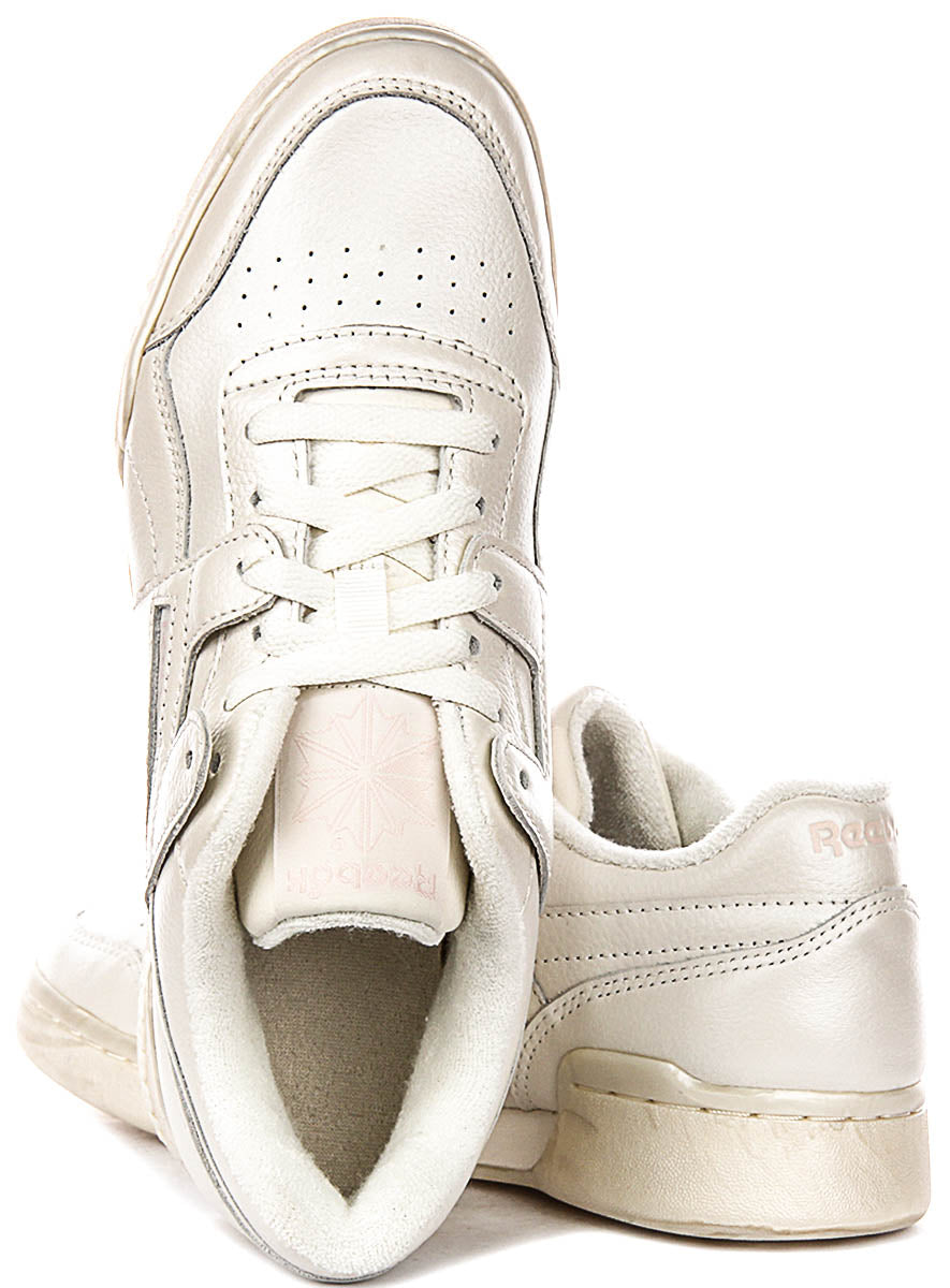 Reebok Workout Plus In Pearl White For Women