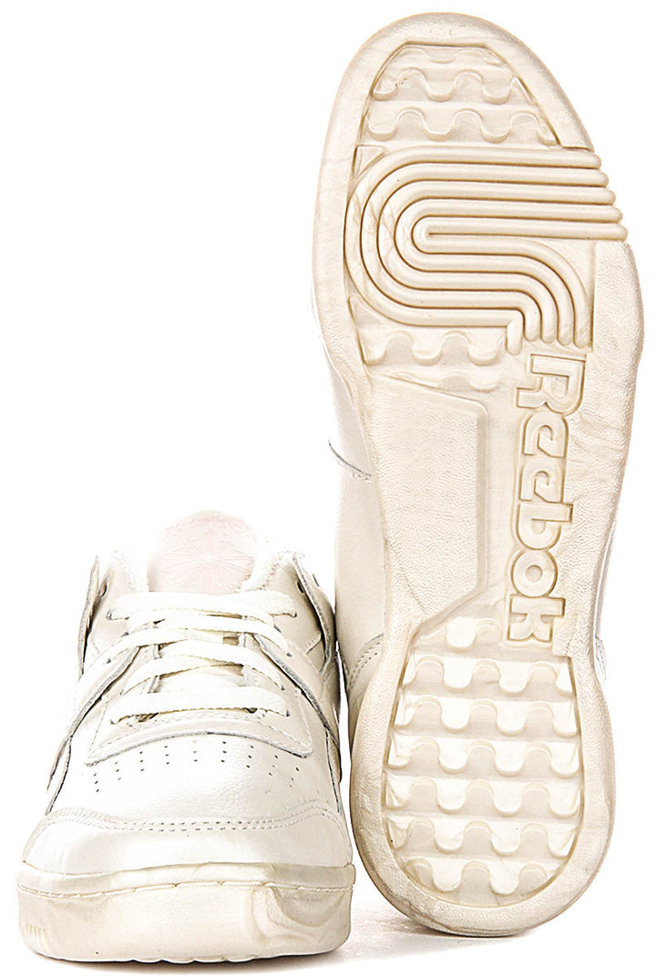 Reebok Workout Plus In Pearl White For Women