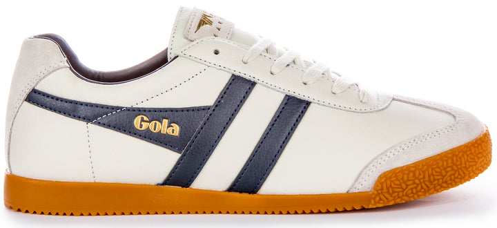 Gola Classics Harrier Leather In Offwhite Blu For Men