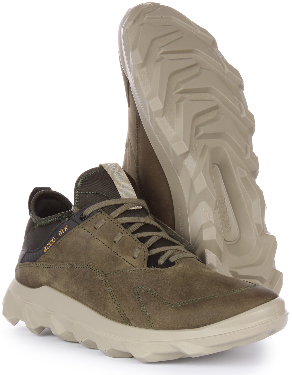 Ecco soft 5 mens olive on sale