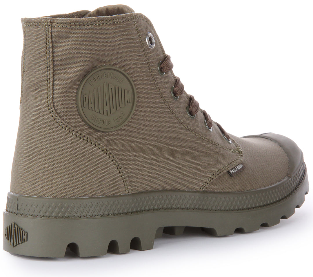 Palladium Mono Chrome Boots In Olive