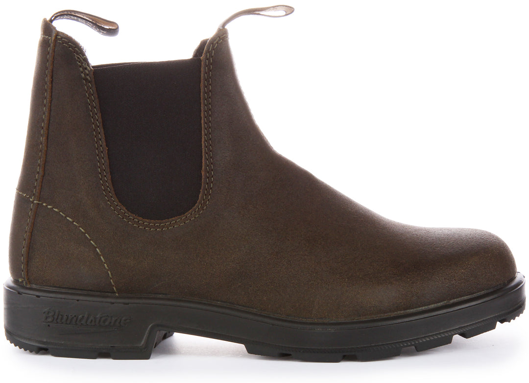 Blundstone Ankle Boots Heritage Chelseawater Repeln in Olive