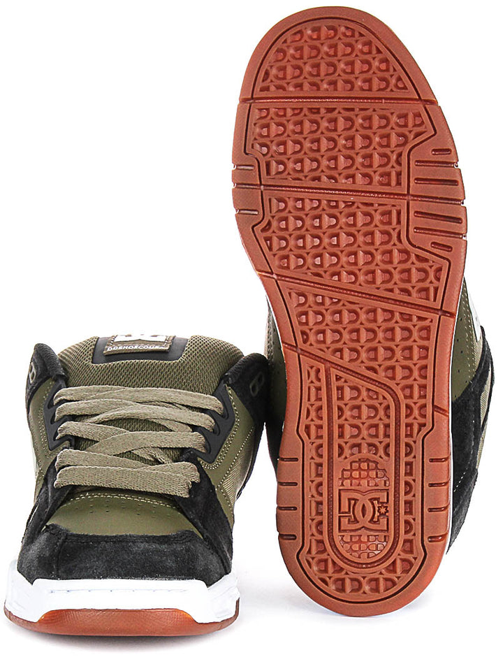 Dc Shoes Stag In Olive For Men