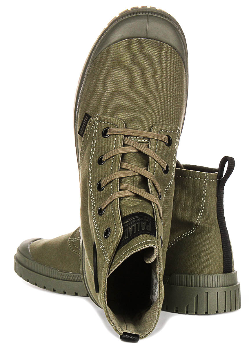 Palladium Pampa SP20 Hi In Olive Boots