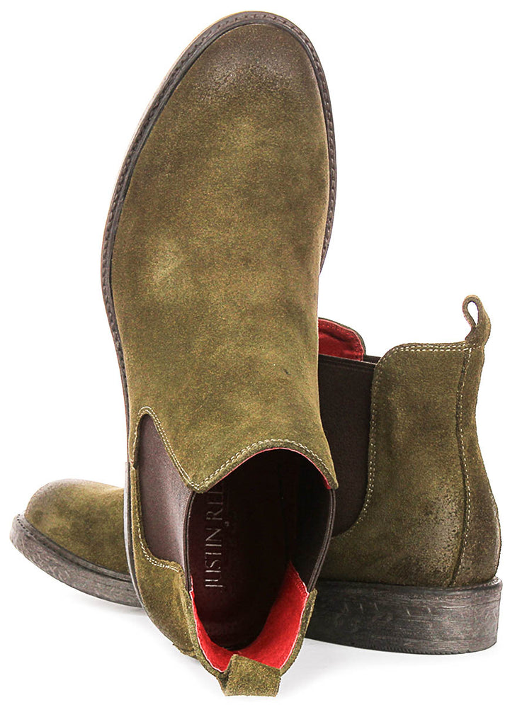 Justinreess England Cassidy In Olive For Men