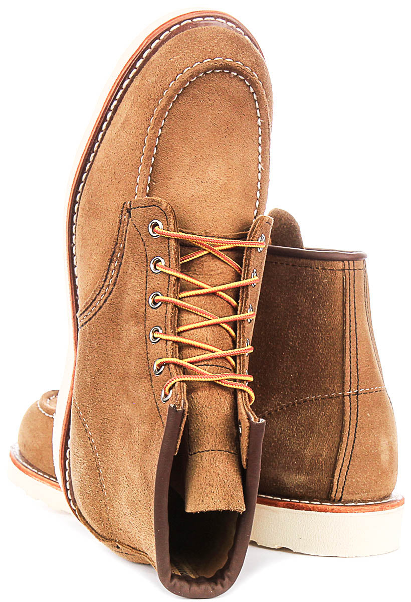 Red Wing 8881 Olive For Men | Classic Moc Toe Leather Boots