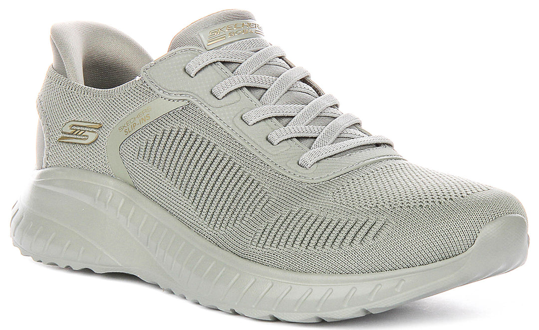Skechers Bobs Sport Squad In Olive For Women