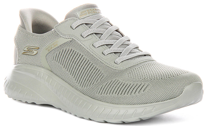 Skechers Bobs Sport Squad In Olive For Women
