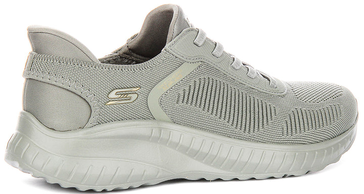 Skechers Bobs Sport Squad In Olive For Women