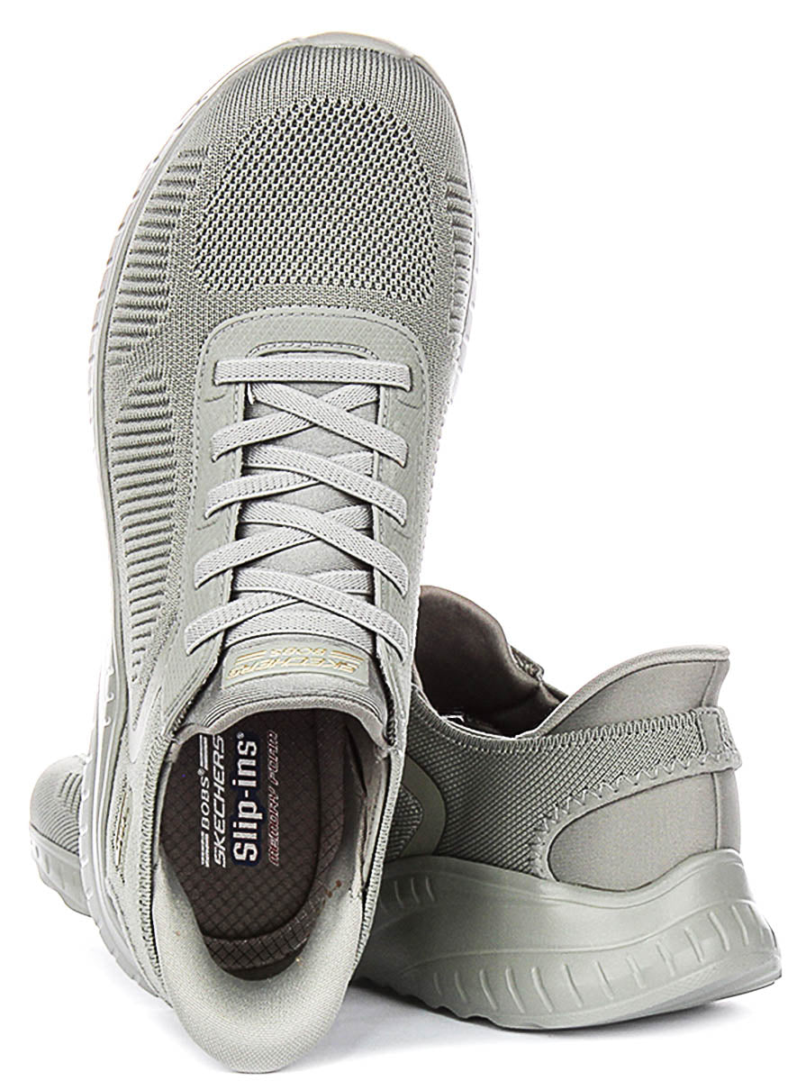 Skechers Bobs Sport Squad In Olive For Women