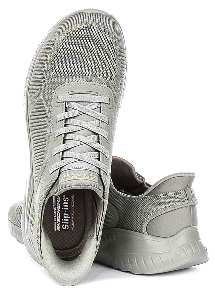 Skechers Bobs Sport Squad In Olive For Women