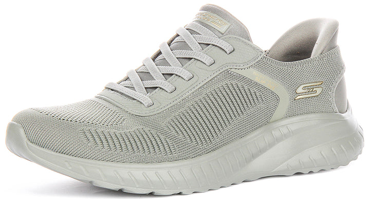 Skechers Bobs Sport Squad In Olive For Women