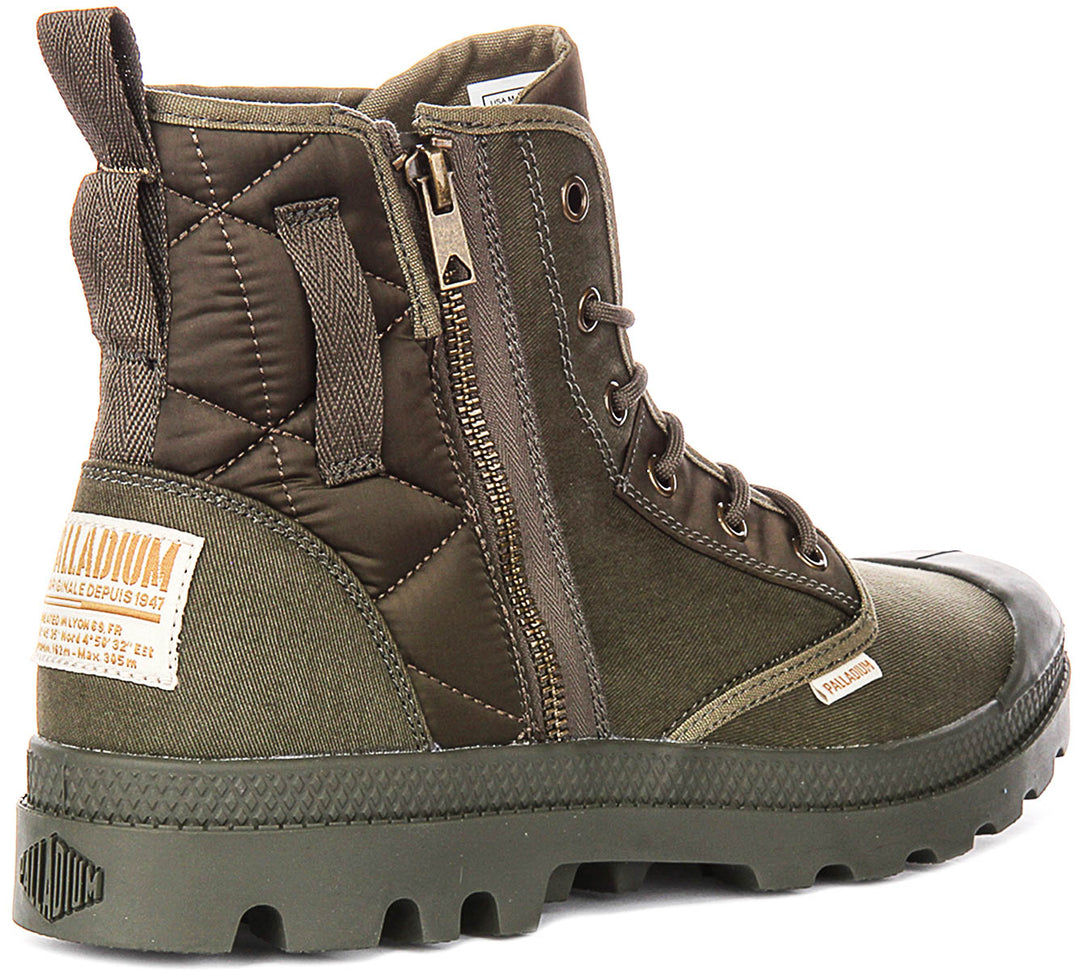 Palladium Pampa Detroit Z In Olive Boots