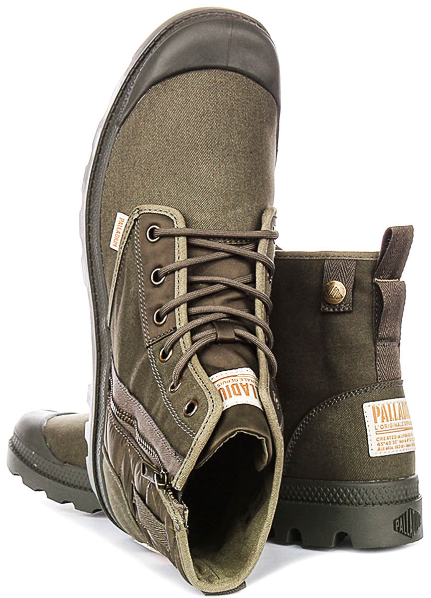Palladium Pampa Detroit Z In Olive Boots
