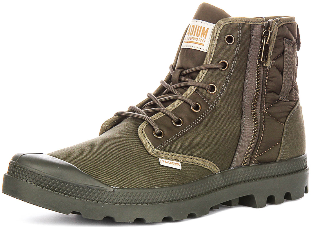 Palladium Pampa Detroit Z In Olive Boots