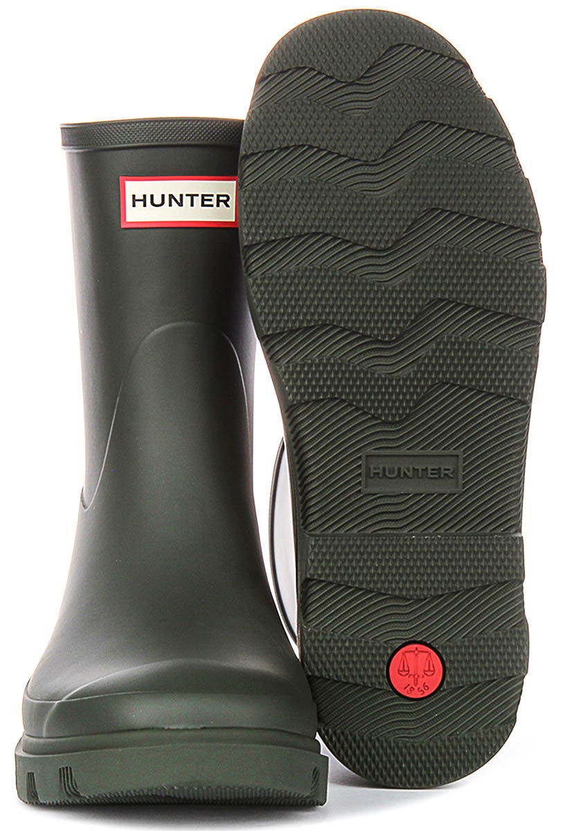 Hunter Downpour Short Boot In Olive