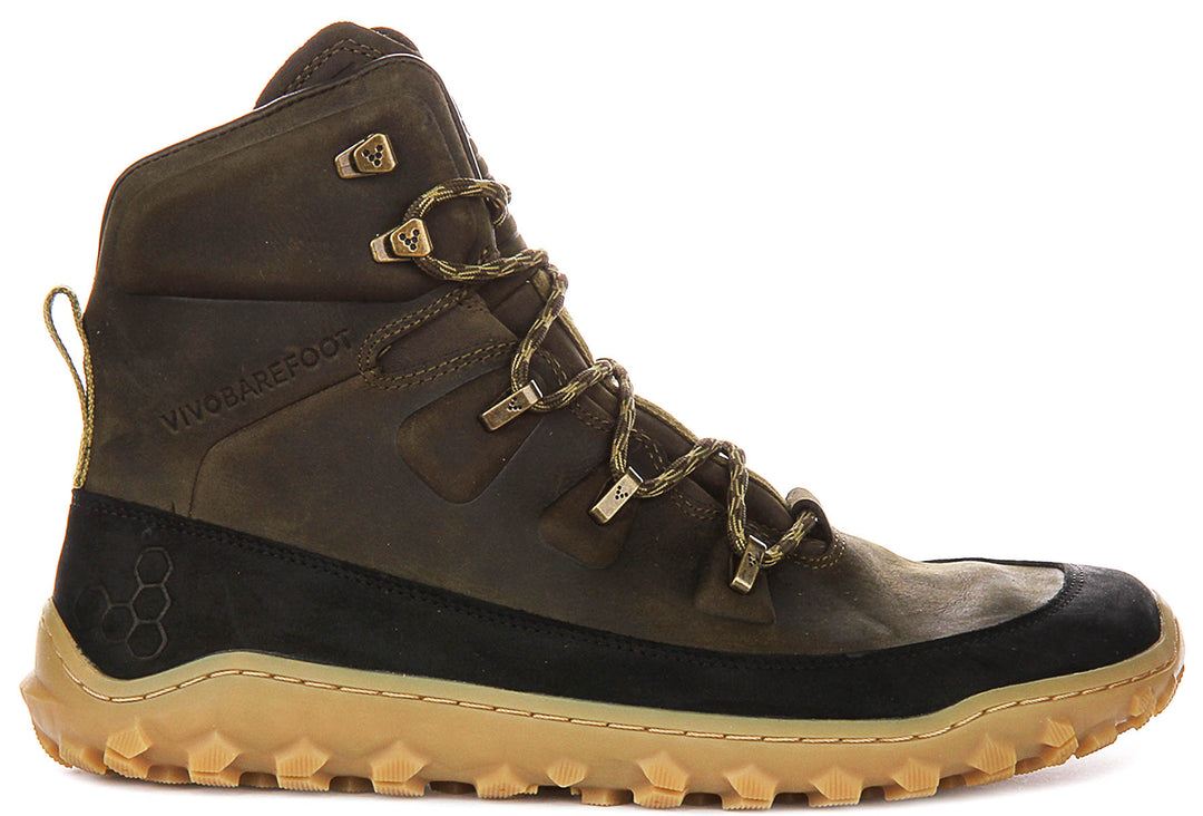 Vivobarefoot Tracker Leather In Olive For Men