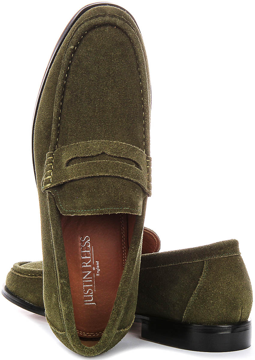 Justinreess England Fenton In Olive For Men