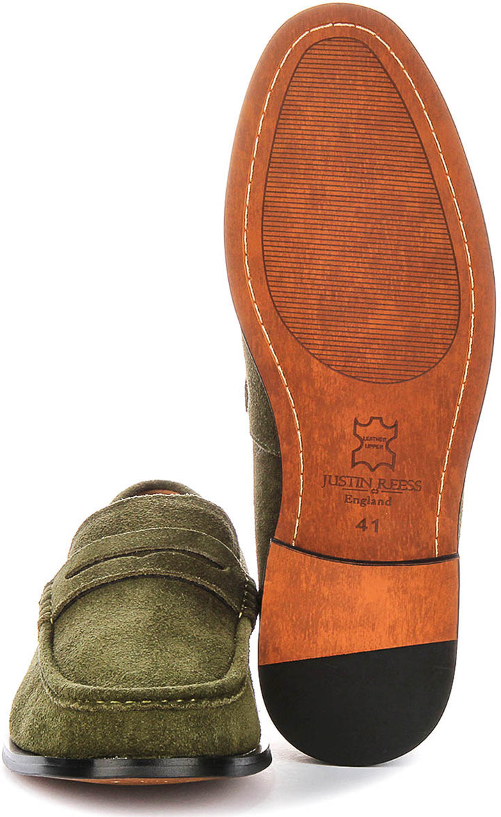 Justinreess England Fenton In Olive For Men