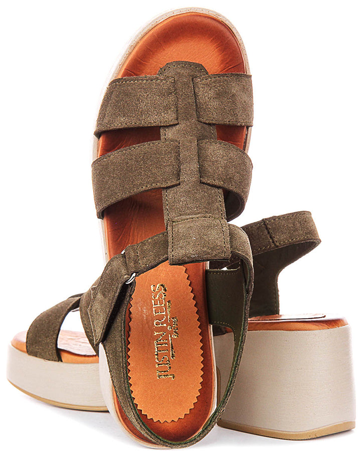 Justinreess England Sylvia In Olive For Women