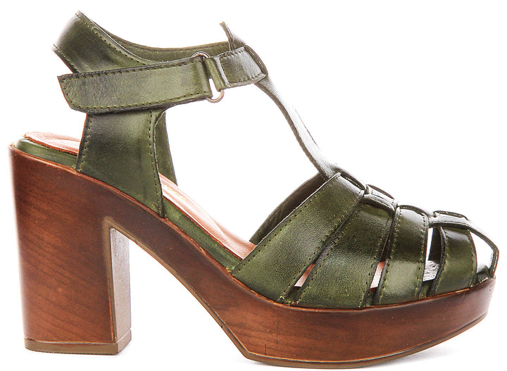 Justinreess England Fernanda In Olive For Women