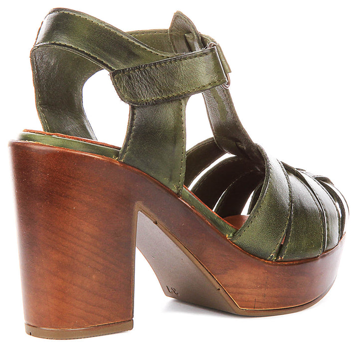 Justinreess England Fernanda In Olive For Women