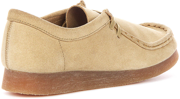 Clarks Originals Wallabee In Olive For Junior