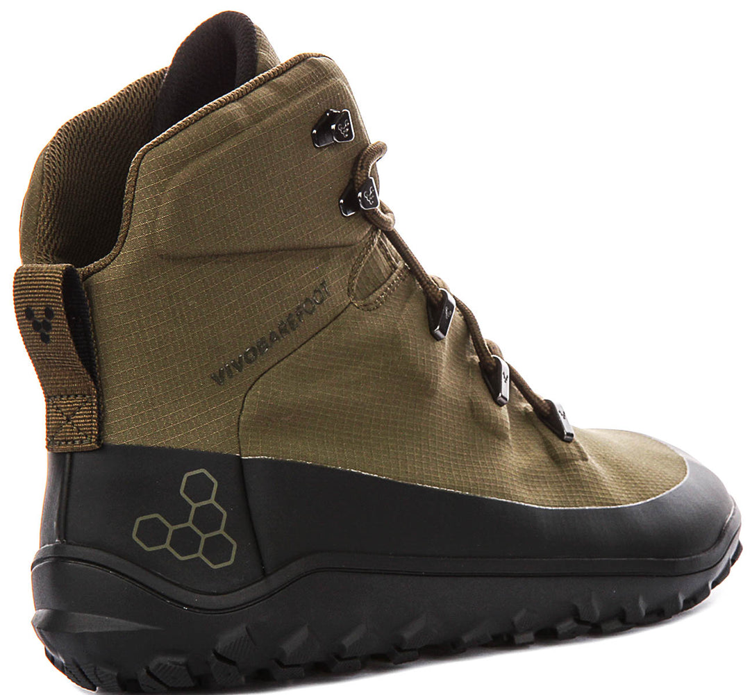 Vivobarefoot Tracker Textile In Olive For Women