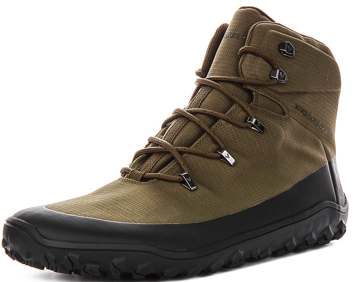Vivobarefoot Tracker Textile In Olive For Women