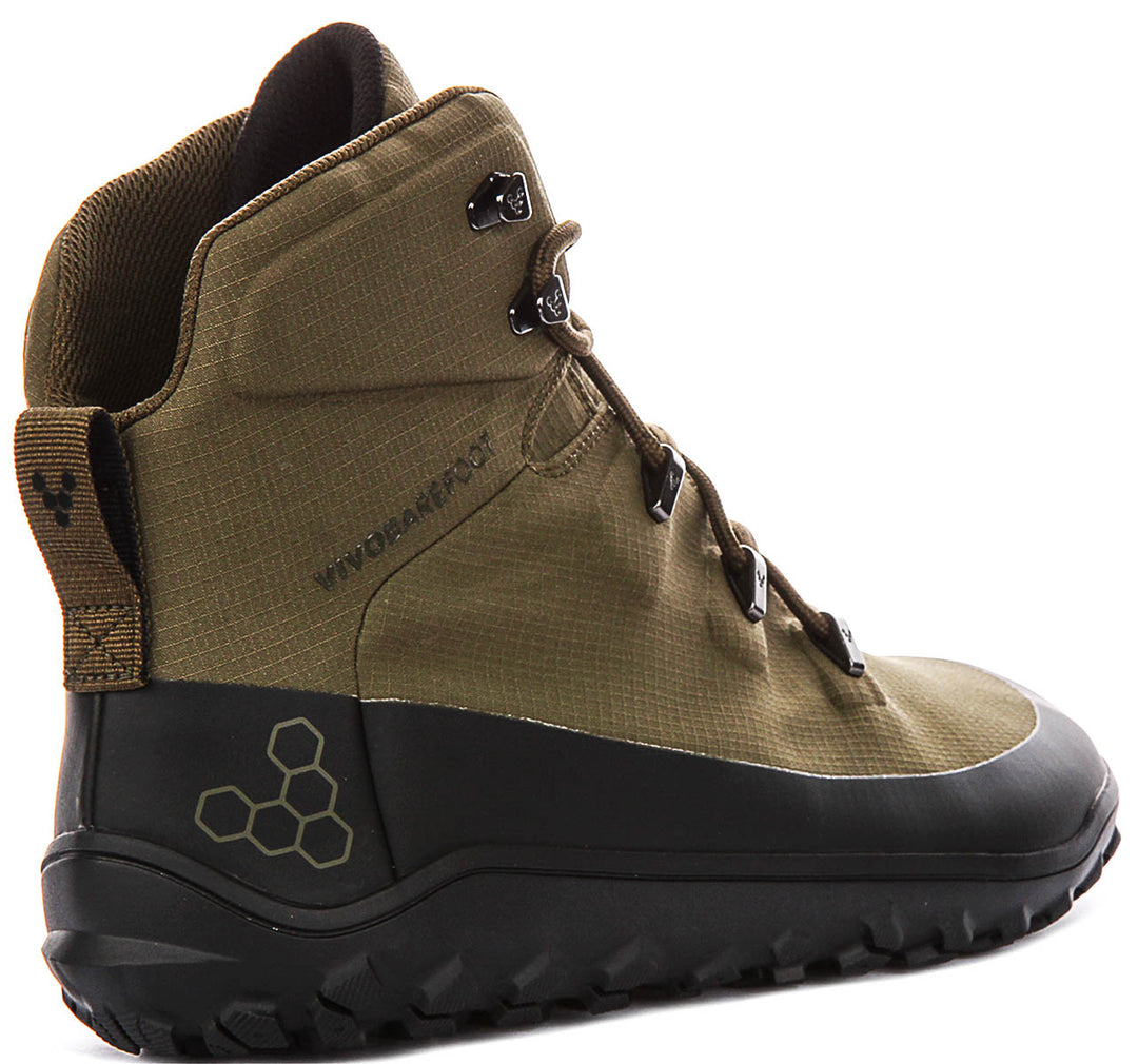 Vivobarefoot Tracker Textile In Olive For Men