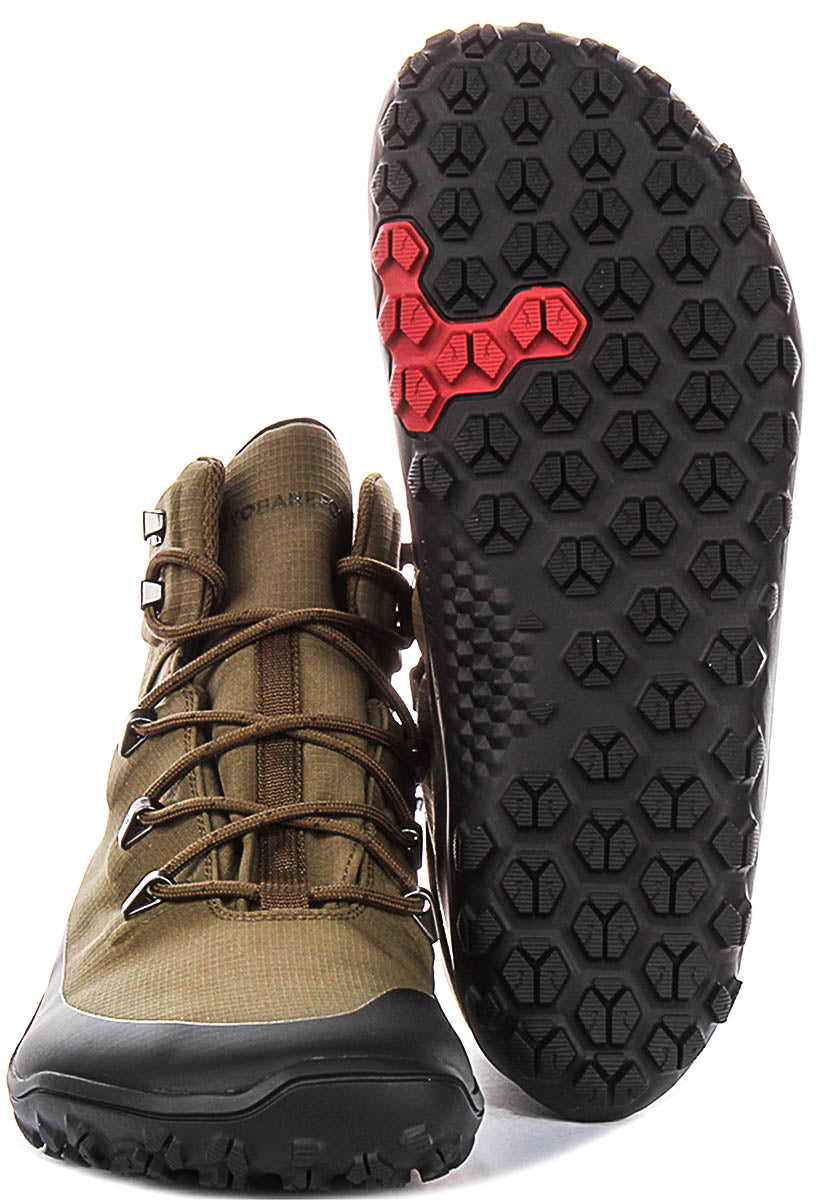 Vivobarefoot Tracker Textile In Olive For Men