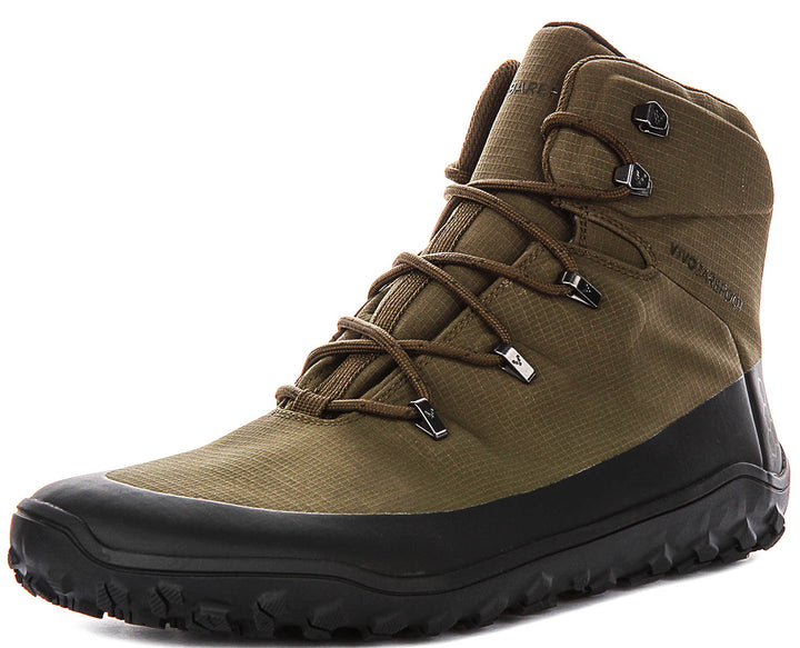 Vivobarefoot Tracker Textile In Olive For Men