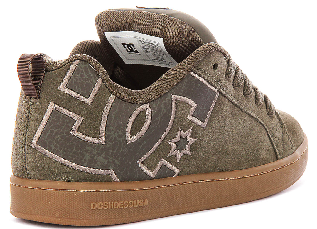 DC Shoes Court Graffik In Olive For Women