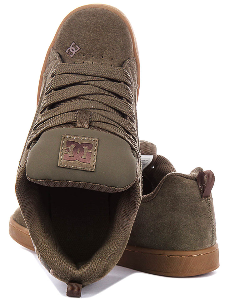 DC Shoes Court Graffik In Olive For Women