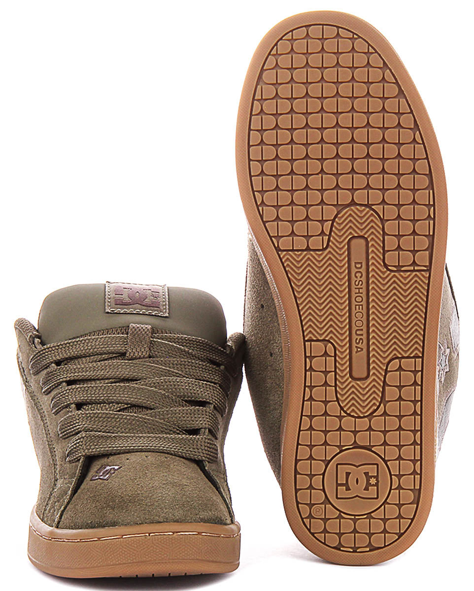 DC Shoes Court Graffik In Olive For Women