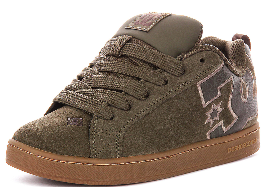 DC Shoes Court Graffik In Olive For Women