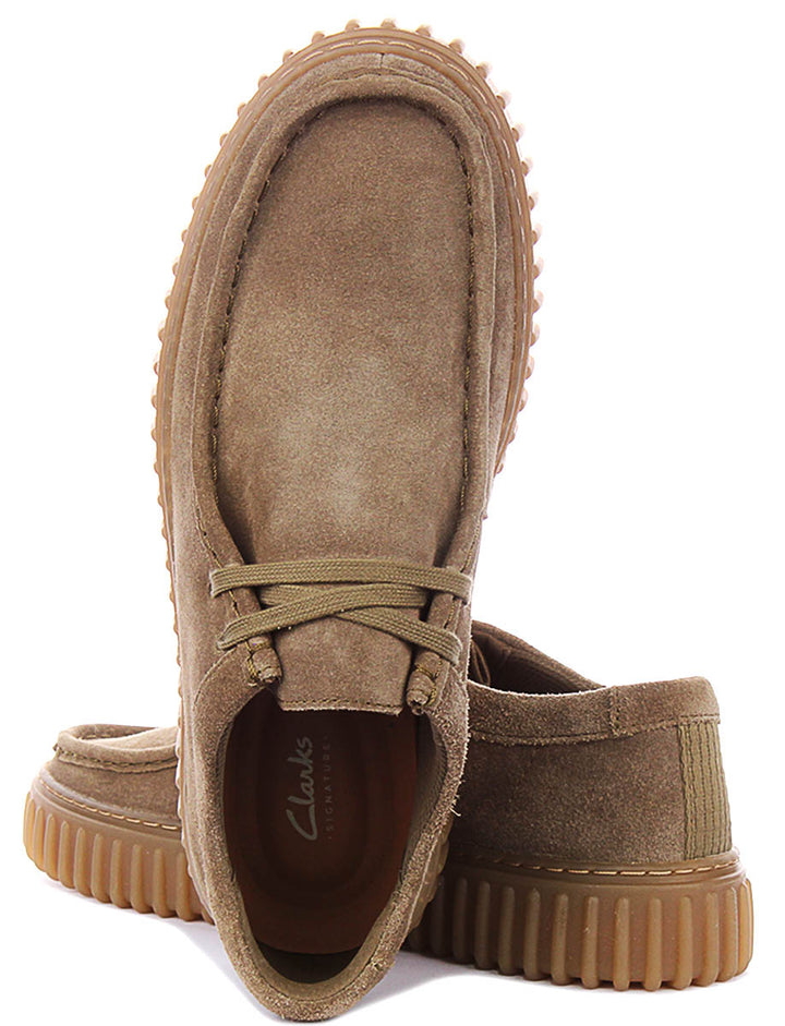 Clarks Torhill Lo In Olive For Men