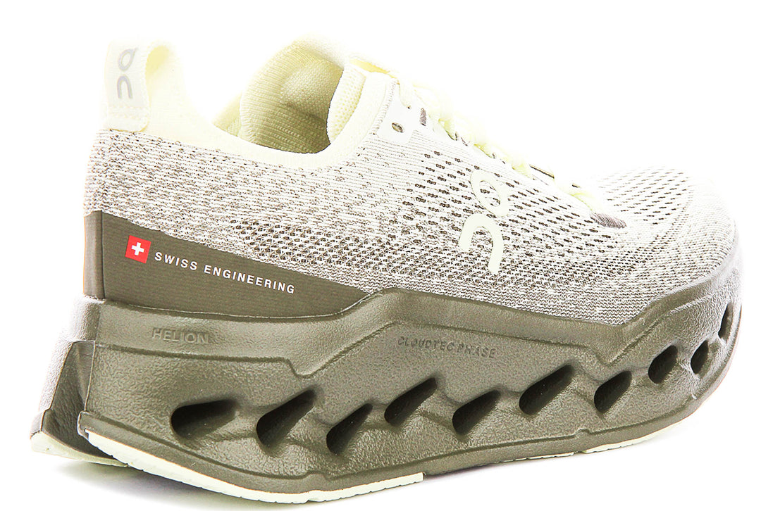 On Running Cloudsurfer Max In Olive For Women