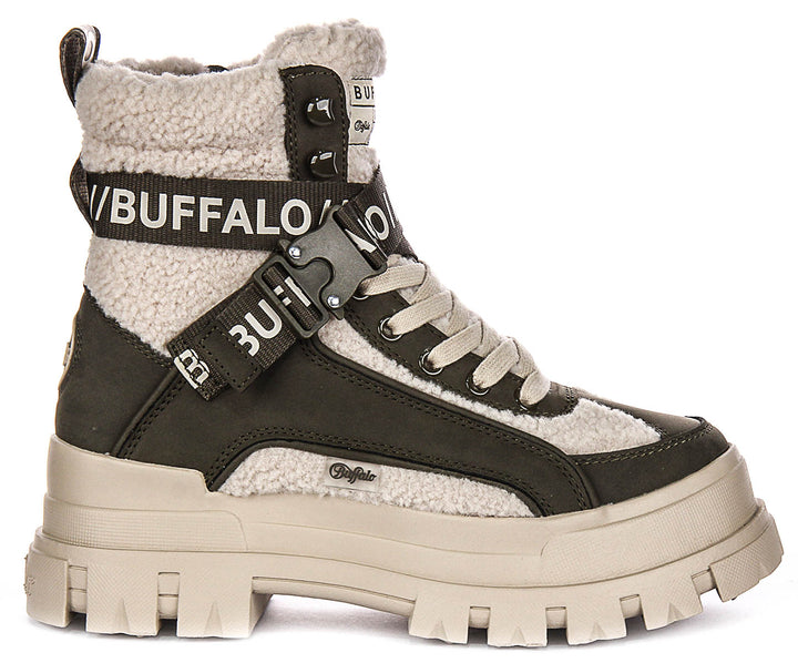 Buffalo Aspha Com1 Warm In Olive Beje For Women