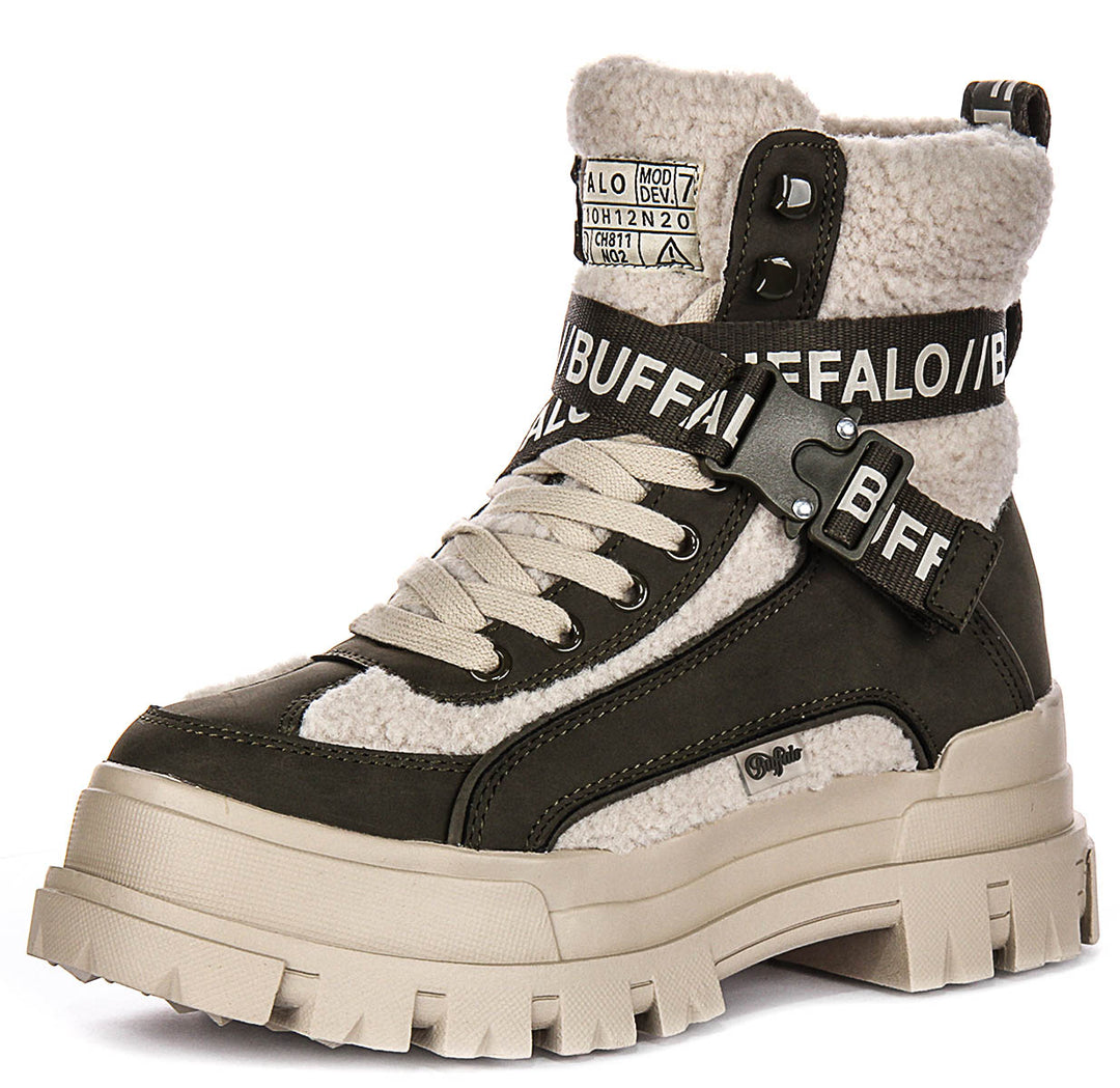 Buffalo Aspha Com1 Warm In Olive Beje For Women