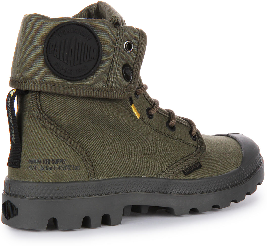Palladium Pampa Baggy Supply In Olive Green