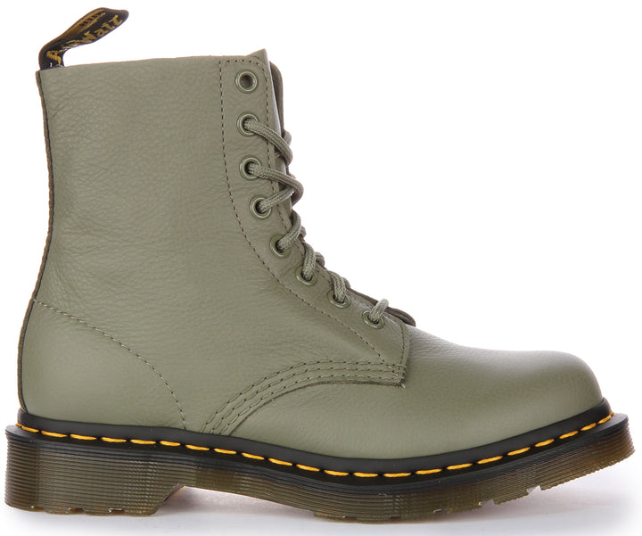 Dr Martens 1460 Pascal In Olive green For Women