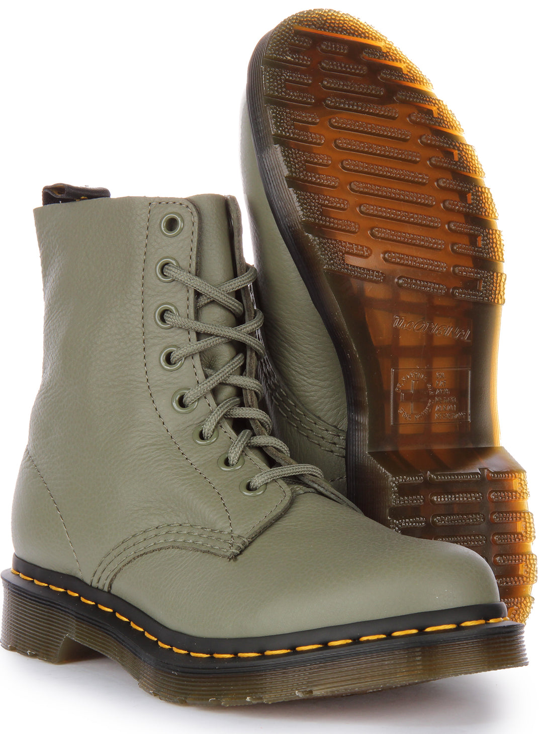 Dr Martens 1460 Pascal In Olive green For Women