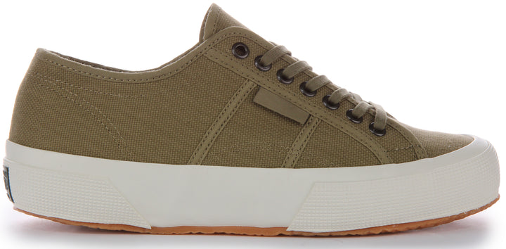 Superga 2706 OG Zapatillas de lona de algodón con cordones para en oliva verde