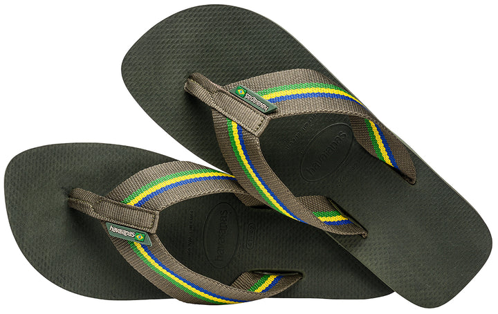 Havaianas Urban Brasil In Olivegreen For Men